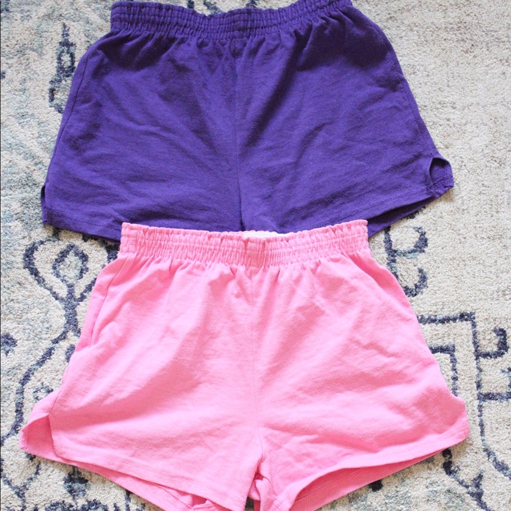 Set of Pink/Purple Soffe Shorts